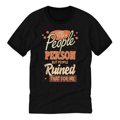 I Used To Be a People Person Antisocial Introvert Unisex Cotton Ringer T-Shirt - Raresse
