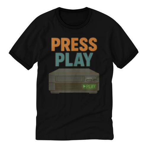 VHS Cassette Retro Analog Nostalgia Theme Unisex Cotton Ringer T-Shirt - Figerry