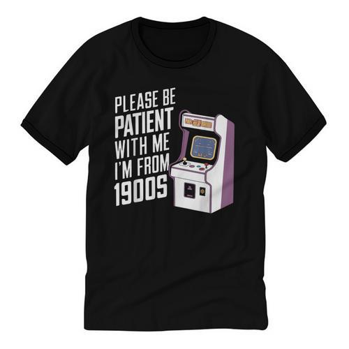 Vintage Gaming Please Be Patient With Me I'm From The 1900s Unisex Cotton Ringer T-Shirt - Figerry