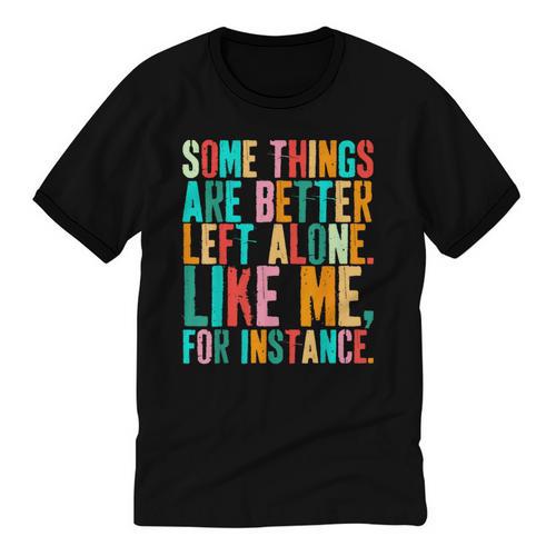 Vintage Some Things Are Better Left Alone Introverts Unisex Cotton Ringer T-Shirt - Raresse