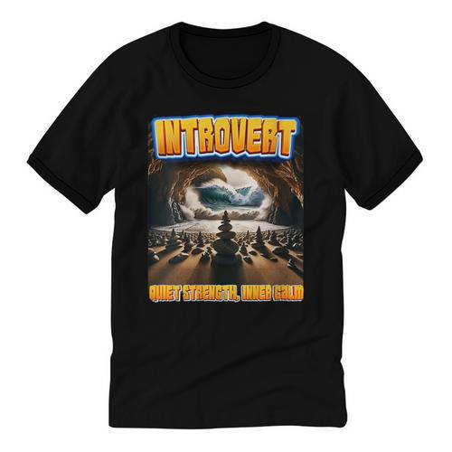 World Introvert Day Quiet Strength Inner Calm Unisex Cotton Ringer T-Shirt - Raresse