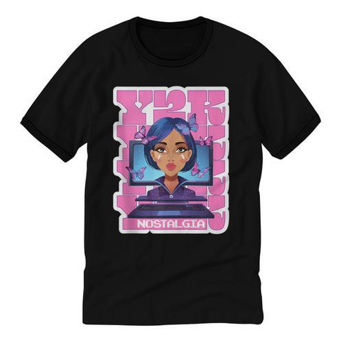 Y2K Nostalgia Retro Aesthetic Trendy Vintage Unisex Cotton Ringer T-Shirt - Figerry