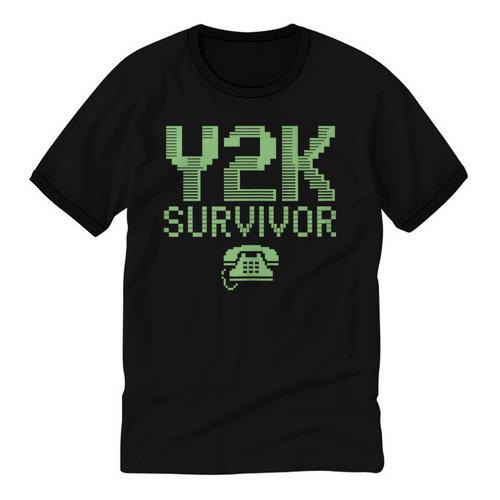 Y2K Survivor 2000s Nostalgia Retro Vintage Nostalgic Unisex Cotton Ringer T-Shirt - Figerry