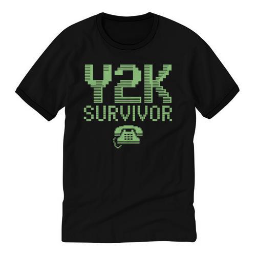 Y2K Survivor 2000s Nostalgia Retro Vintage Nostalgic Unisex Cotton Ringer T-Shirt - Figerry