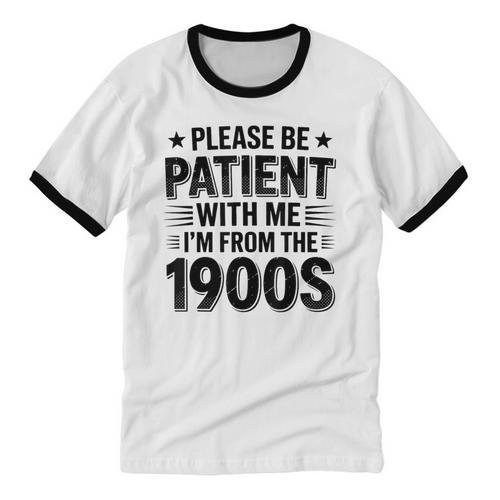 1900s Generation – Nostalgia Graphic Unisex Cotton Ringer T-Shirt - Figerry