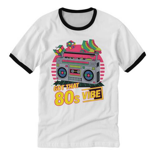1980s 80s Reunion Nostalgia Memories Music School Grew Up Premium Tri-Blend Unisex Cotton Ringer T-Shirt - Figerry