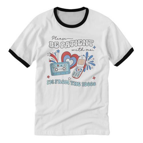 4th Of July Please Be Patient With Me I'm From The 1900s Unisex Cotton Ringer T-Shirt - Figerry