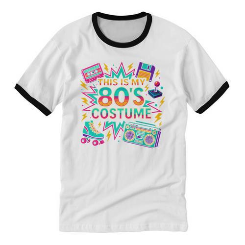This Is My 80’s Costume Retro Nostalgia Premium Unisex Cotton Ringer T-Shirt - Figerry