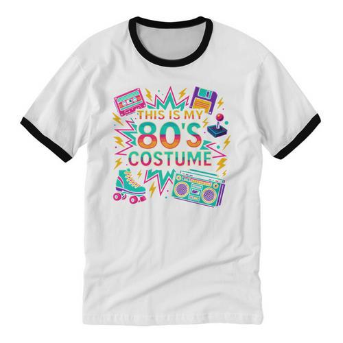 This Is My 80’s Costume Retro Nostalgia Unisex Cotton Ringer T-Shirt - Figerry