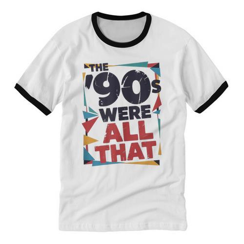 The 90s Were All That – Retro 1990s Nostalgia Tee Unisex Cotton Ringer T-Shirt - Figerry
