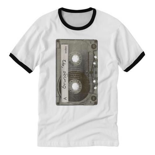 90s MUSIC NOSTALGIA GRAPHIC Raglan Baseball Tee Unisex Cotton Ringer T-Shirt - Figerry