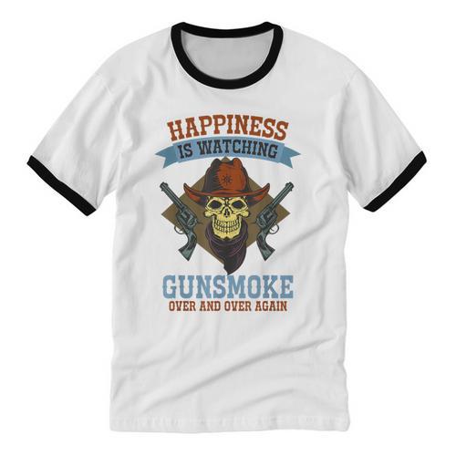 Over And Over Again Cowboys Western Nostalgia Movies Unisex Cotton Ringer T-Shirt - Figerry
