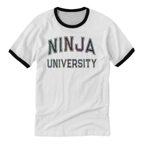 Antisocial NINJA UNIVERSITY Introvert Sarcastic Unisex Cotton Ringer T-Shirt - Raresse