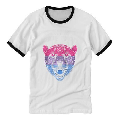 Bi Shy And Ready To Cry Bisexual Introvert Bi Pride Raglan Baseball Tee Unisex Cotton Ringer T-Shirt - Raresse