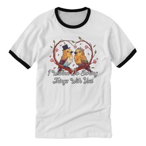 Do Boring Things With You Introvert Couples Antisocial Unisex Cotton Ringer T-Shirt - Raresse