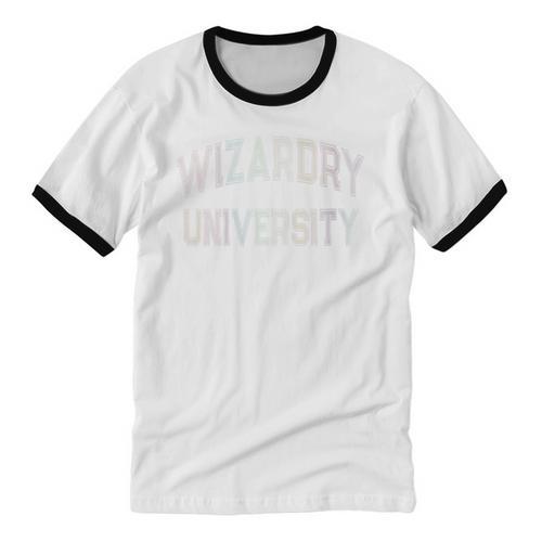 Crazy Antisocial WIZARDRY UNIVERSITY Introvert Don't Call Me Unisex Cotton Ringer T-Shirt - Raresse