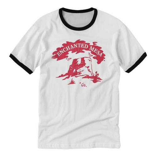 Enchanted Mesa Plateau Nostalgia Unisex Cotton Ringer T-Shirt - Figerry