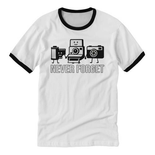 Never Forget Retro Camera Photography Nostalgia Premium Tri-Blend Unisex Cotton Ringer T-Shirt - Figerry