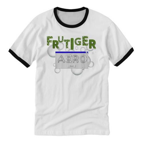 Frutiger Aero Y2K Fashion Trends Grass Fun Computers Unisex Cotton Ringer T-Shirt - Figerry