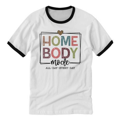 Homebody Stay At Home Introvert Home Body Cute Women Unisex Cotton Ringer T-Shirt - Raresse