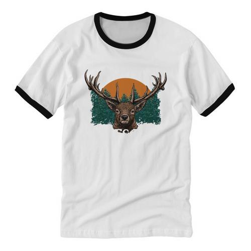 Hunting Is My Escape Introvert Hunter Antisocial Unisex Cotton Ringer T-Shirt - Raresse