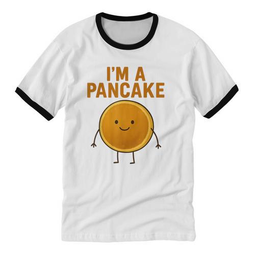 I’m a Pancake Meme For Nostalgia And Sci-Fi Fan Unisex Cotton Ringer T-Shirt - Figerry