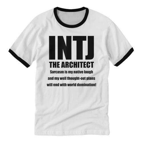 INTJ Architect Personality Introvert Sarcastic Unisex Cotton Ringer T-Shirt - Raresse