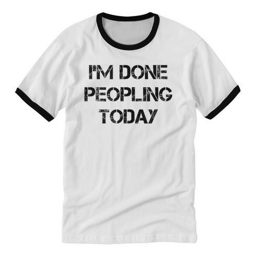 Introvert Design For Introverted Men And Women Unisex Cotton Ringer T-Shirt - Raresse