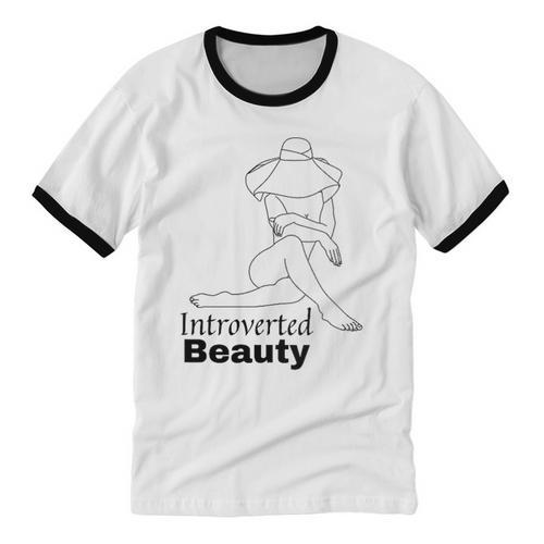 Introvert Health Aware Acceptance Beauty Art Unisex Cotton Ringer T-Shirt - Raresse