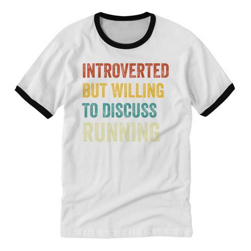 Introverted But Willing To Discuss Running Hobby Unisex Cotton Ringer T-Shirt - Raresse