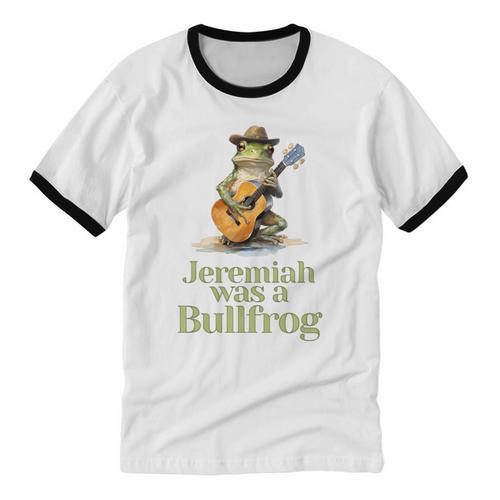 Jeremiah Was A Bullfrog A Classic Rock Nostalgia Trip Premium Tri-Blend Unisex Cotton Ringer T-Shirt - Figerry
