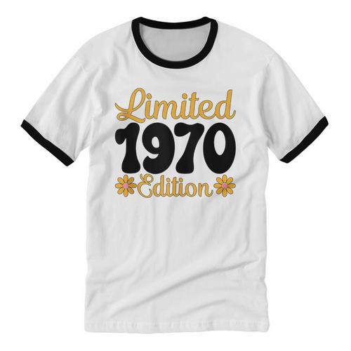 Limited 1970 Edition Retro Vintage 70s Nostalgia Unisex Cotton Ringer T-Shirt - Figerry
