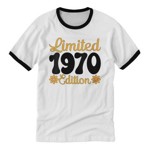 Limited 1970 Edition Retro Vintage 70s Nostalgia Unisex Cotton Ringer T-Shirt - Figerry