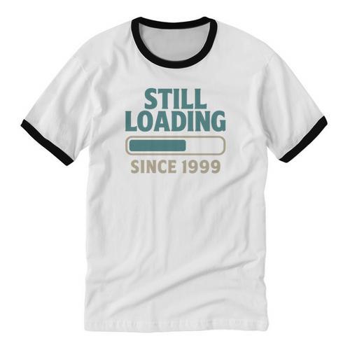 Still Loading Since 1999 Retro Tech Nostalgia Premium Tri-Blend Unisex Cotton Ringer T-Shirt - Figerry