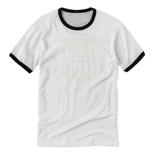 My Mixtape 90s – Retro Cassette Tape Nostalgia Unisex Cotton Ringer T-Shirt - Figerry
