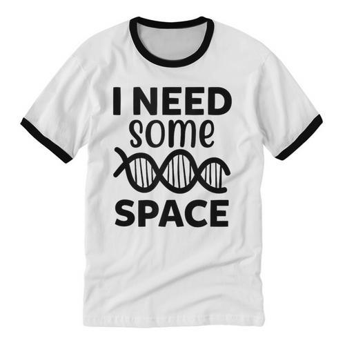 I Need Some Space Introvert Astronaut Science Unisex Cotton Ringer T-Shirt - Raresse