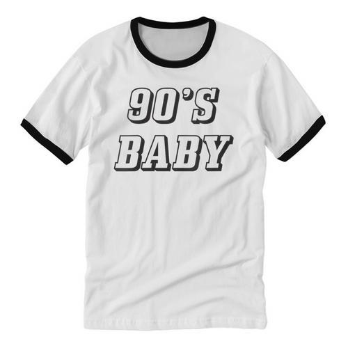 Nineties Era Nostalgia Lover Retro Born 90s Baby Vibes Unisex Cotton Ringer T-Shirt - Figerry