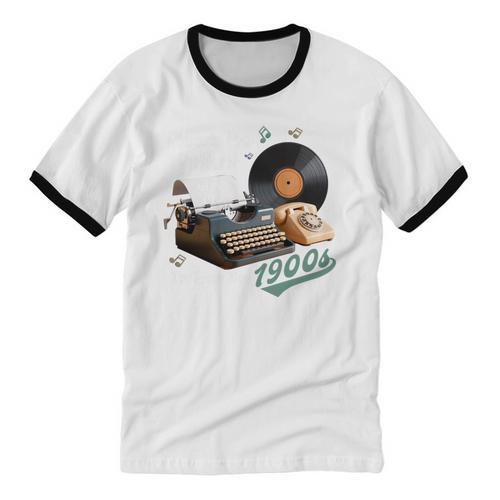 Please BePatient I'm From The 1900s Sarcastic Joke Premium Tri-Blend Unisex Cotton Ringer T-Shirt - Figerry