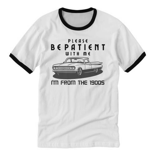 Please Be Patient With Me I'm From The 1900s Old Car Unisex Cotton Ringer T-Shirt - Figerry
