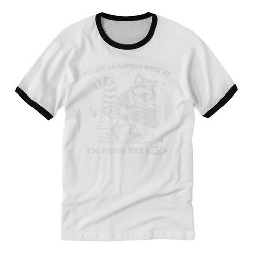 Please Be Patient With Me I'm From The 1900s Vintage 90s Premium Unisex Cotton Ringer T-Shirt - Figerry