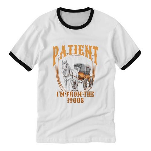 Please Be Patient With Me I'm From The 1900s Vintage Lover Unisex Cotton Ringer T-Shirt - Figerry