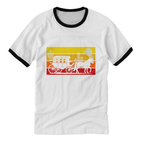 Please Be Patient With Me I'm From The 1900s Vintage Sun Set Premium Unisex Cotton Ringer T-Shirt - Figerry
