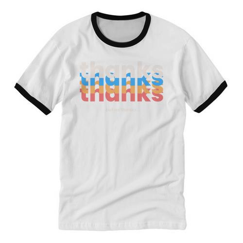 Polite Introvert Thanks But No Thanks Retro Graphic Unisex Cotton Ringer T-Shirt - Raresse
