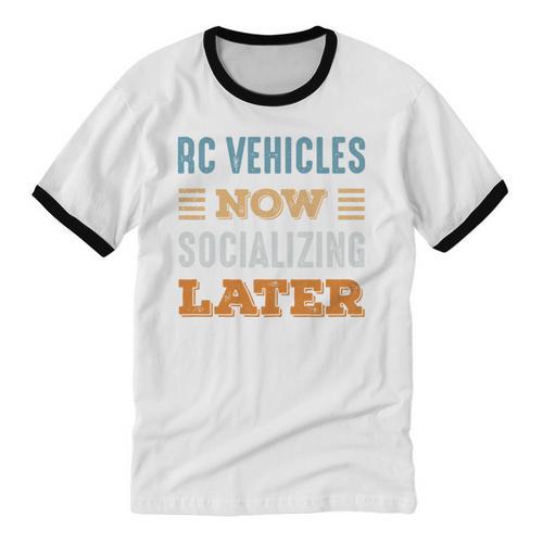 RC Vehicles Now Minimal Socializing Introvert Vintage Unisex Cotton Ringer T-Shirt - Raresse