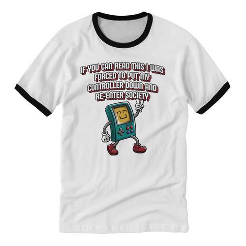 If You Can Read This Gamer Humor Gaming Introvert Unisex Cotton Ringer T-Shirt - Raresse