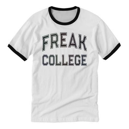 Retro Anti Social FREAK COLLEGE Introvert Stay Away From Me Unisex Cotton Ringer T-Shirt - Raresse