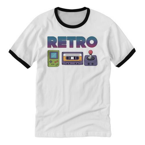 Retro Gaming Nostalgia Tee Perfect For Vintage Lovers Unisex Cotton Ringer T-Shirt - Figerry