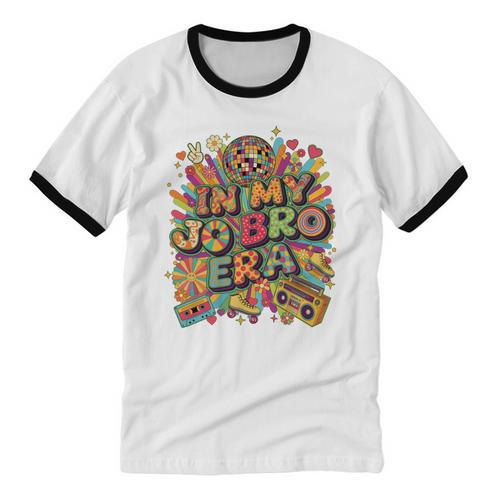 Retro Nostalgia Era Disco Groovy 80s 90s Vintage Aesthetic Unisex Cotton Ringer T-Shirt - Figerry