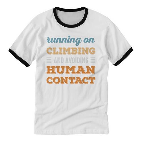 Running On Climbing Social Introvert Humor Vintage Unisex Cotton Ringer T-Shirt - Raresse