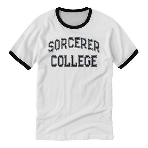 Silly Don'T Call Me SORCERER COLLEGE Introvert Sarcastic Unisex Cotton Ringer T-Shirt - Raresse
